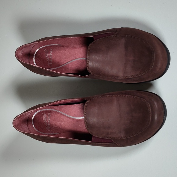 Dansko Marianne brown leather slip on loafers shoes 41 - Picture 2 of 10